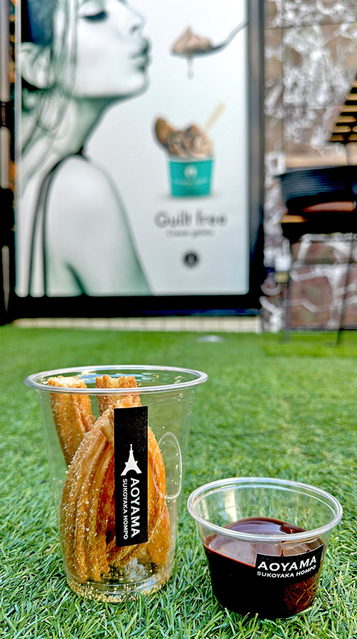 Buono Sano×HUROBOSHI米粉で作ったディップチュロス【青山すこやか本舗キッチンカー】