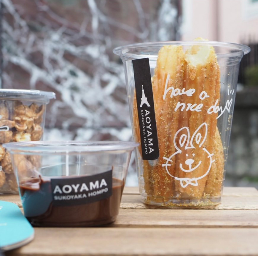 米粉で作ったディップチュロス【青山すこやか本舗キッチンカー】