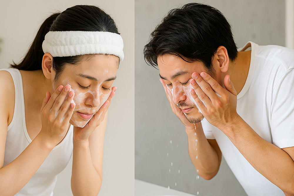 男女でここまで違う？―肌質に合った洗顔のすすめ