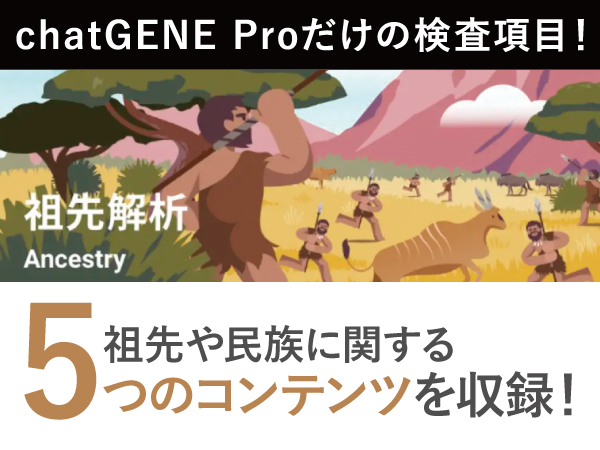 遺伝子検査のchatGENE - チャットジーン 400項目 遺伝子検査キット