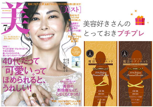 魔法のダイエットが美st7月号に掲載されました!