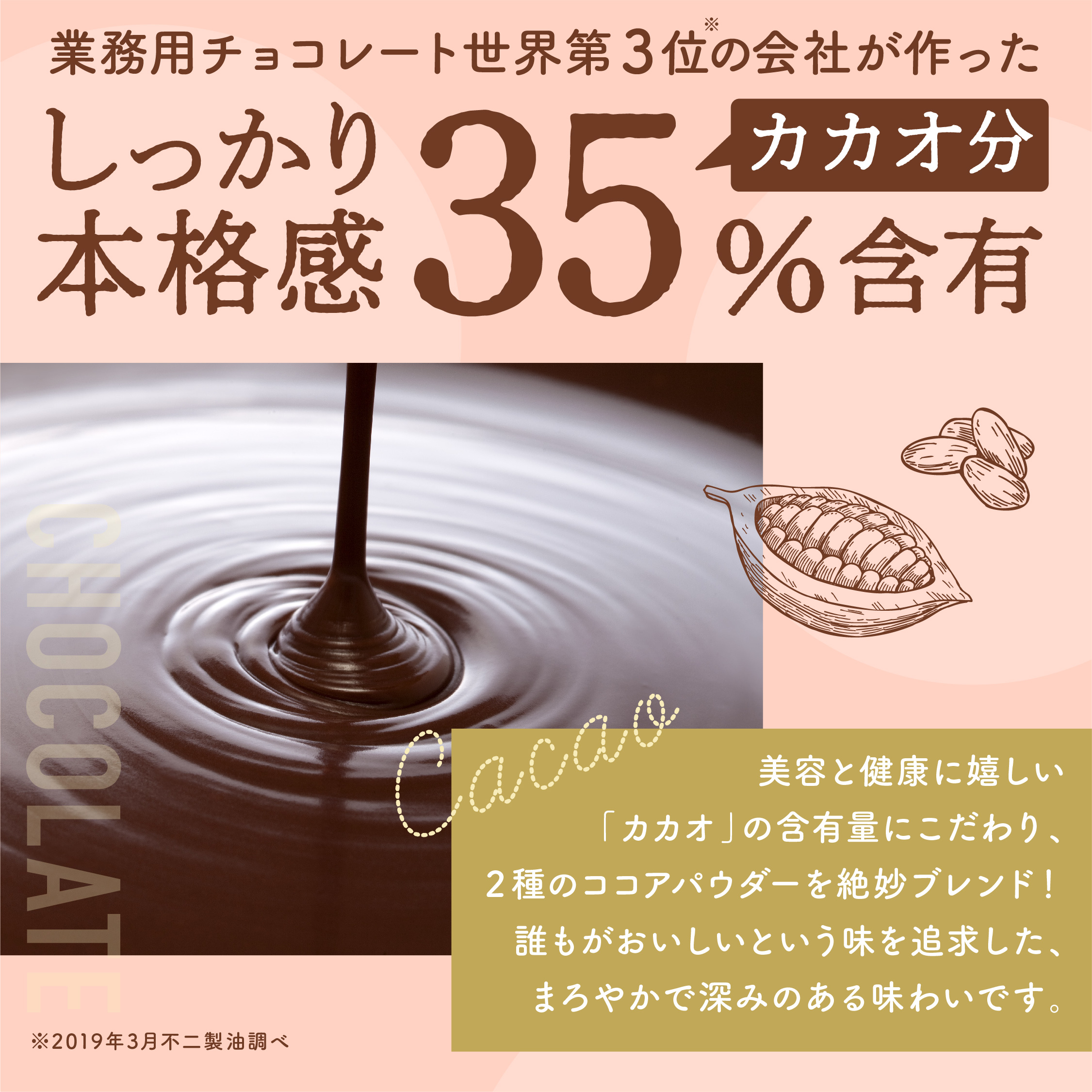 カカオ分35％含有